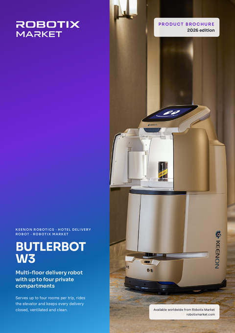Keenon BUTLERBOT W3 Servicerobot voor meerdere verdiepingen – Productbrochure