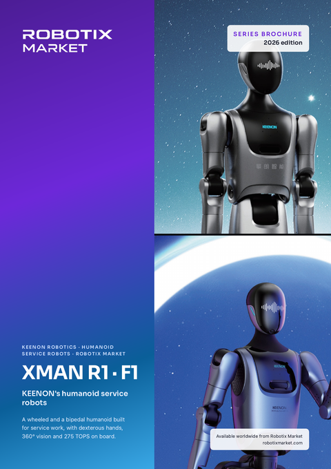 Robot umanoide Keenon XMAN-F1 – Brochure del prodotto