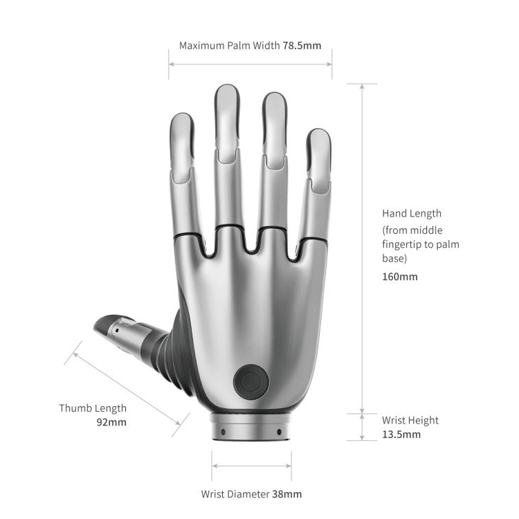BrainCo Revo 2 Basic Right Dexterous Bionic Hand (XRR)
