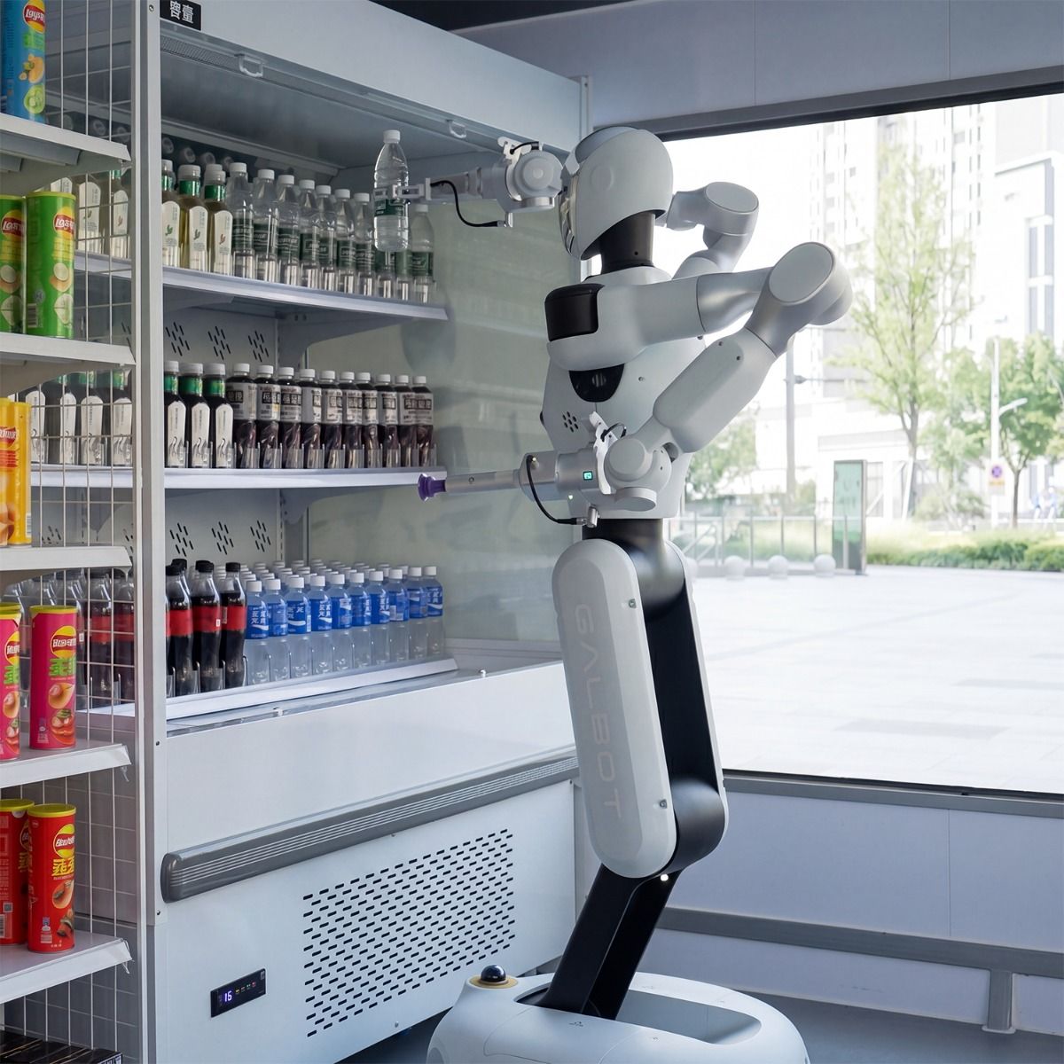 Galbot Galaxy Space Capsule Humanoid Retail Store